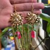 Sun Crystal Stone Earrings Jewelry