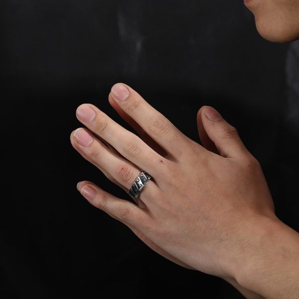 Original Motorcycle Gear Ring Men's Sterling Silver Retro