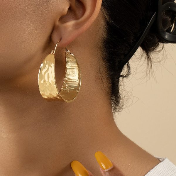 French Elegant Circle Earrings Women