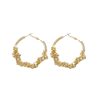 Exaggerated Circle Full Of Diamond Earrings Fashionable