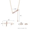 Art Series Jewelry Necklace Earrings Bracelet Set
