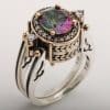 925 Silver Bi-color Ring Exquisite Fashion