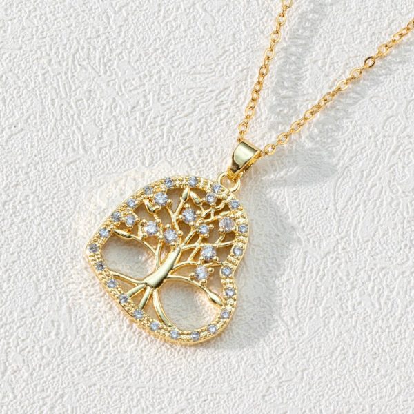 43119d33-8029-409f-b420-8ee54dfd4097.jpg Popular Round Hollow Tree Of Life Pendant Necklace