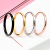 Couple Ultra-fine Glossy Titanium Steel Female Ring