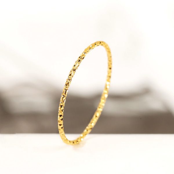 Fashion Personalized Niche Design Titanium Steel Minimalist Little Finger Ring