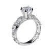 Zircon Ring Colorful Gold Four Claw Diamond