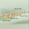 Fashion Ornament Metal Beanie Glass Earrings Set