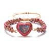 Knitting pine stone love bracelet