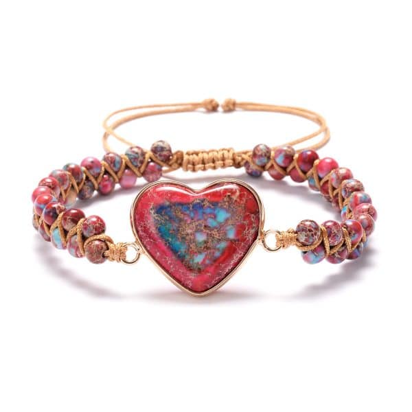 Knitting pine stone love bracelet