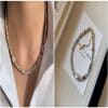 Natural Shoushan Stone Pearl Bracelet