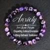 Purple Fire Agate Natural Stone Carrying Strap