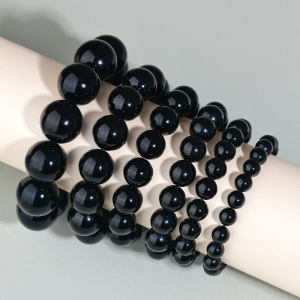 Year Of Birth Obsidian Bracelet Couple