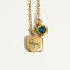 December Birthday Stone Pendant High Color Retention Necklace