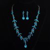 Bridal jewelry, necklace, earring set, wedding dress, jewelry accessories, fast selling pass