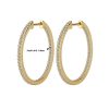 New Women's Circle Large Earrings S925 Sterling Silver