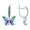 Seven color glue butterfly enamel painted jewelry set