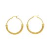 Popular Exaggerated Stainless Steel Circle Woven Earrings