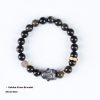 Creative Niche Cute Lying Rabbit Simple Obsidian Bracelet