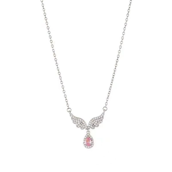 Women's Simple S925 Sterling Silver Fishtail Pendant Necklace