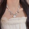 Starfish Shell Asymmetric Beaded Necklace For Women