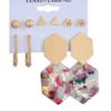 Set Of 9 Pairs Of Earrings With Zircon
