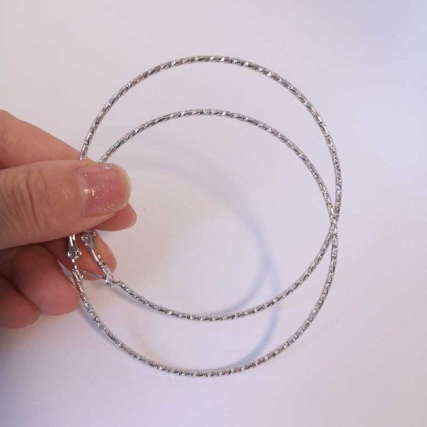 Metal Big Circle Earrings Female Wild Earrings Simple Temperament Ear Jewelry
