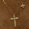 Mush Ice Cross Necklace Church Light Luxury Minority High-grade Female