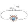Ornament Heart-shaped Rose Bracelet Mother's Day Gift