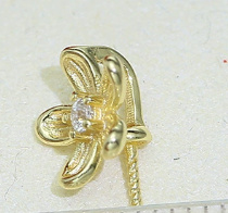 Sterling Silver Pearl Empty Holder Pendant Silver Ring Holder