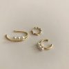 Set pearl ear bone clip