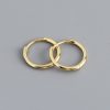 High-quality Circle-shaped S925 Sterling Silver Ear Buckle