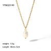 Freshwater Pearl Pendant High-grade 18k Golden Clavicle Chain Women's Fashion Necklace Ornament