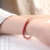 Koi Purple Cinnabar Lucky Beads Peach Blossom Strawberry Quartz Bracelet