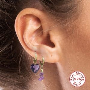 Profiled Natural Stone Earrings Eardrops