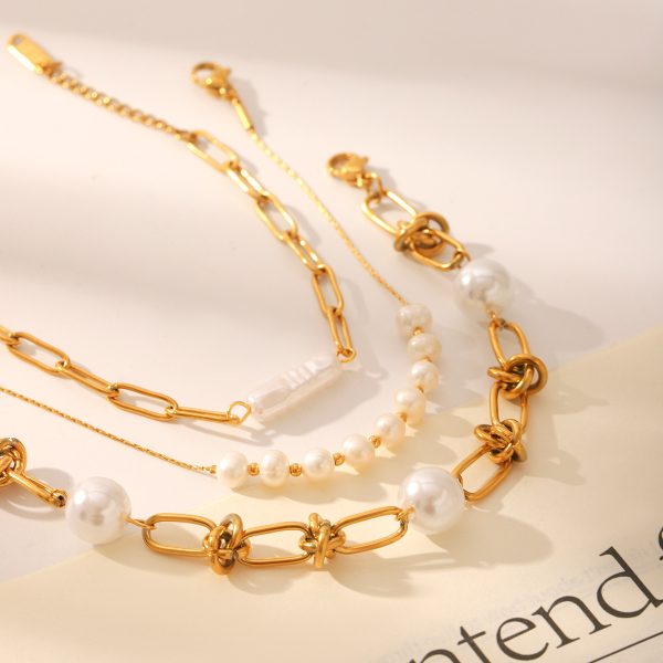 Pearl Bracelet Titanium Steel Bracelet Ornament