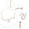 Snake-shaped Jewelry Set Alloy Inlay