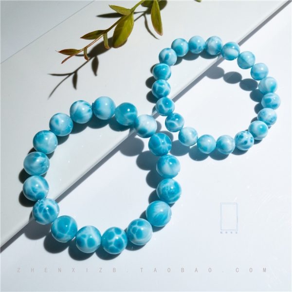 Natural Crystal Sea-pattern Stone Bracelet