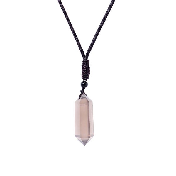 Raw Crystal Energy Stone Jewelry Pendant Necklace