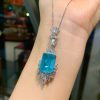 Creative Models Full Of Diamonds Ring Necklace Earrings Jewelry Set
