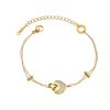 All-match Stainless Steel Resin Bracelet Women