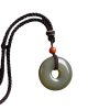 Hetian Jade Smoke Mauve Jade Safety Buckle Pendant For Men And Women