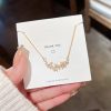 Simple Exquisite Petal Zircon Women's Necklace