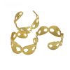 Pig Nose Hollow Design Large Brass Open-ended Bracelet