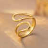 Open Adjustable Ring Retro Simple High-grade Titanium Steel Love