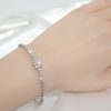 Sterling Silver S925 Moissanite Princess Square Bracelet High-grade D Color