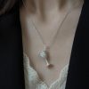 White Granulated Sugar Cup Necklace