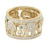 Full Diamond Elephant Ring Creative European And American Popular Ornament