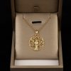 Gold Lucky Tree Owl Pendant Necklace Temperament Entry Lux