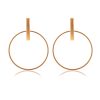 Simple Temperament Big Circle Female Earrings