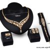 Popular Necklace And Earrings Alloy Four-piece Jewelry Set